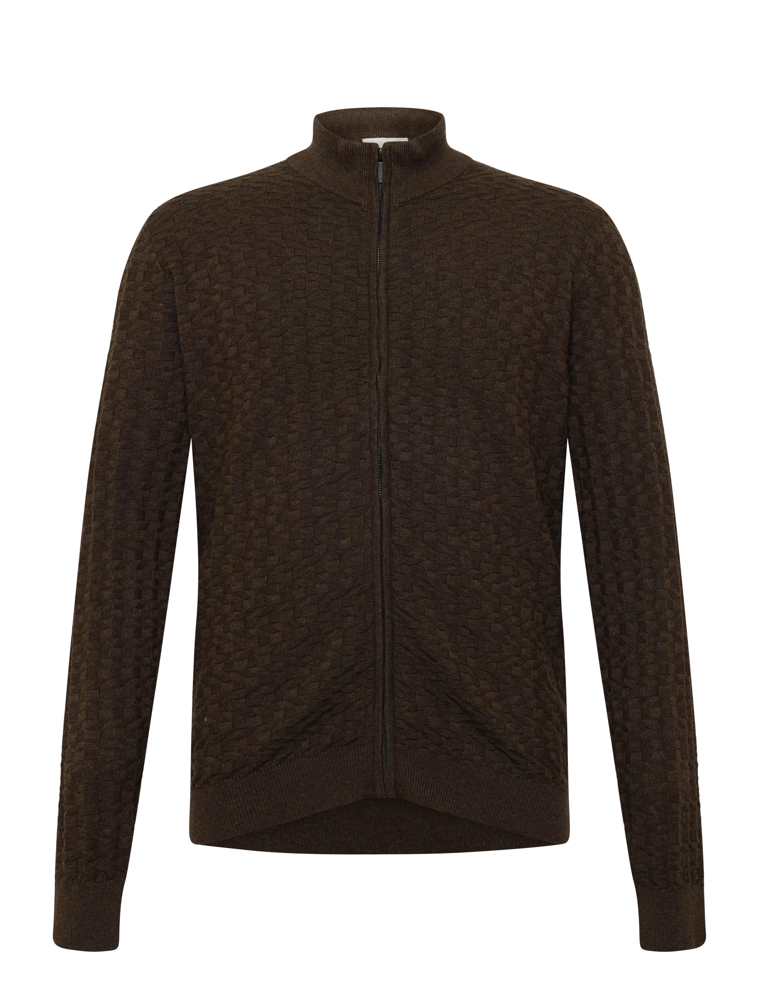 Bruun & Stengade BS Mastor Regular Fit Knitwear - Stickat - FOREST / brown