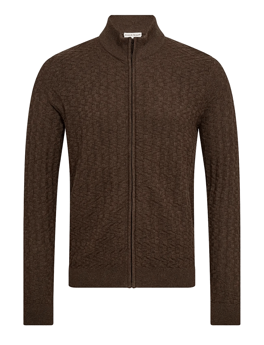 Bruun & Stengade - BS Mastor Regular Fit Knitwear - strickjacken - forest - 1