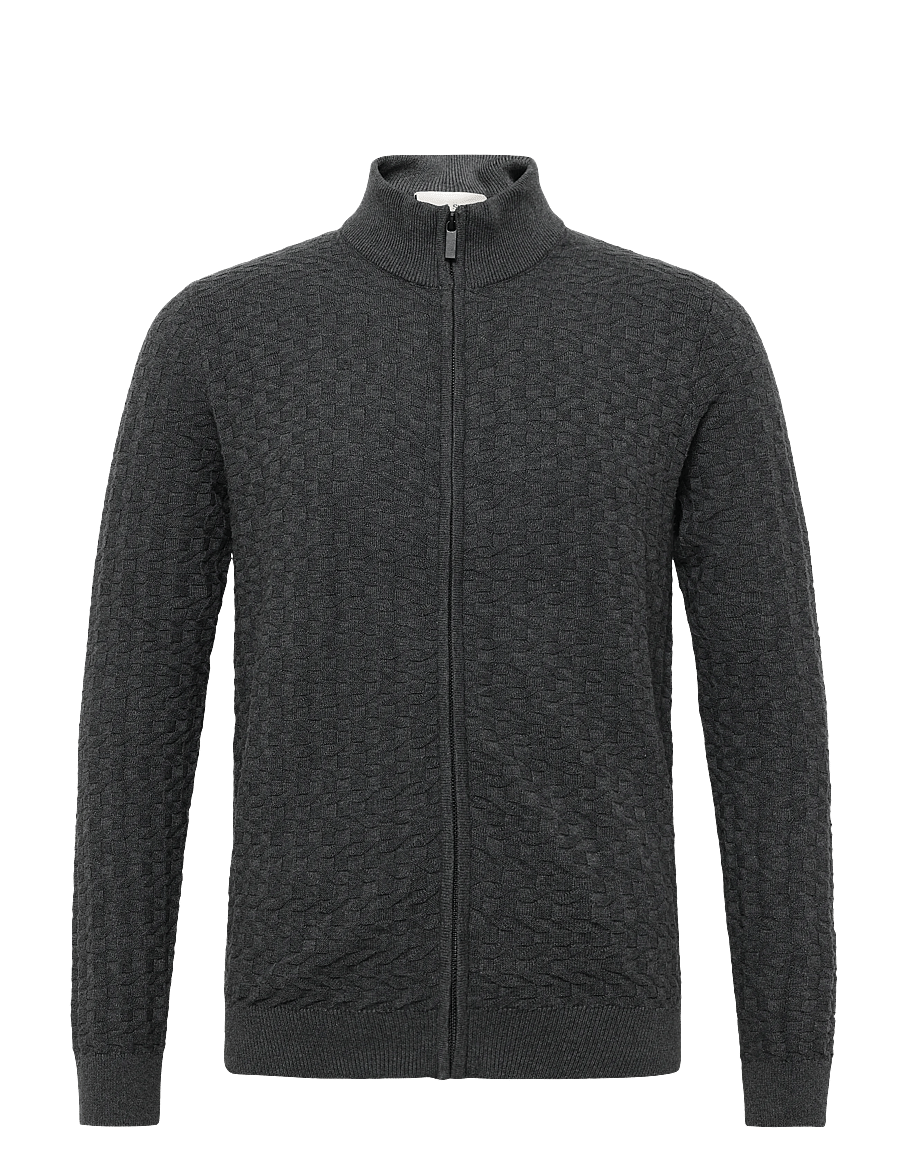Bruun & Stengade - BS Mastor Regular Fit Knitwear - kardiganid - grey - 1