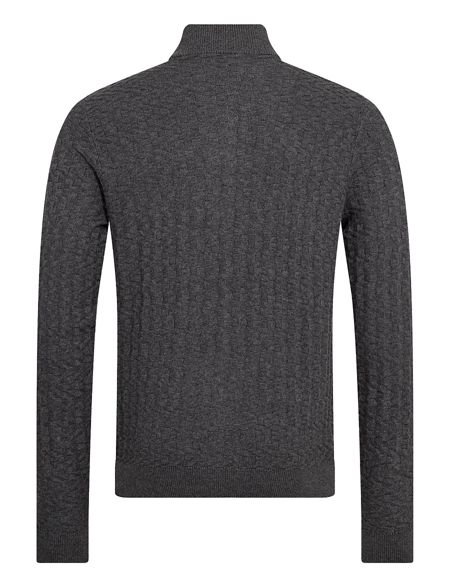Bruun & Stengade - BS Mastor Regular Fit Knitwear - cardigans - grey - 1