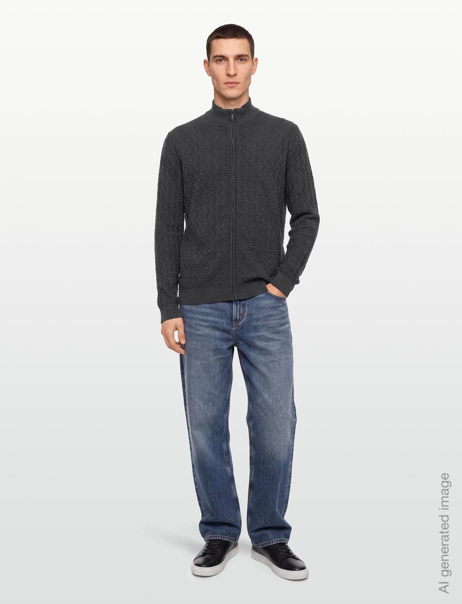 Bruun & Stengade - BS Mastor Regular Fit Knitwear - kardiganid - grey - 0