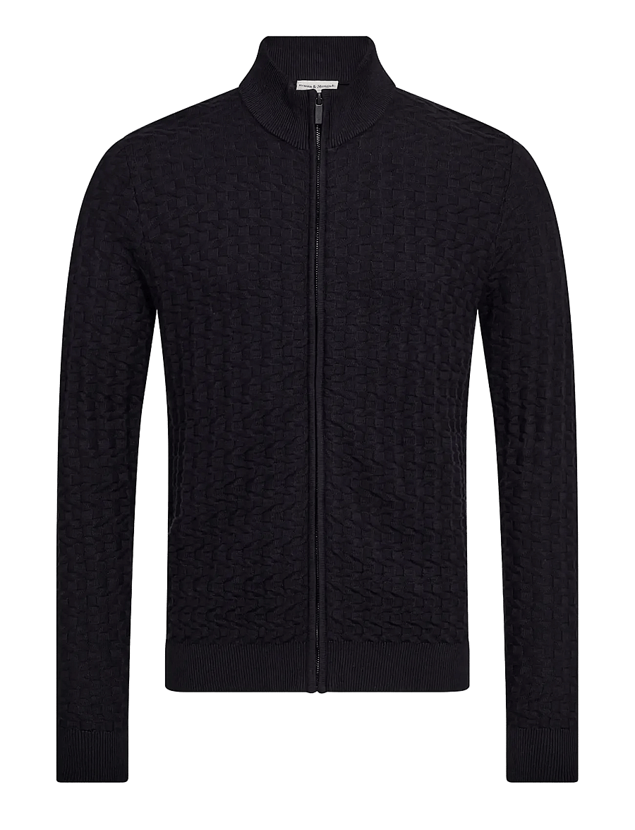 Bruun & Stengade - BS Mastor Regular Fit Knitwear - cardigans - navy - 0