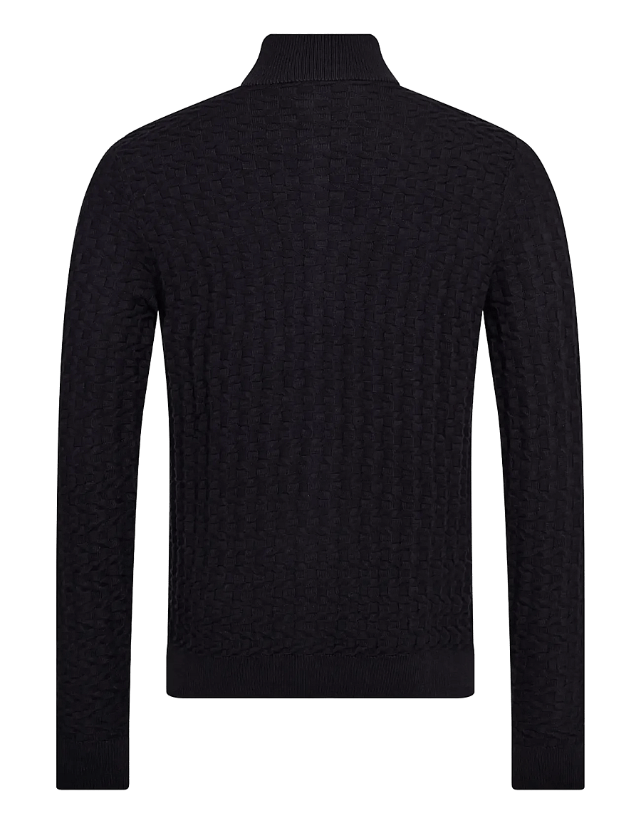 Bruun & Stengade - BS Mastor Regular Fit Knitwear - strickjacken - navy - 1