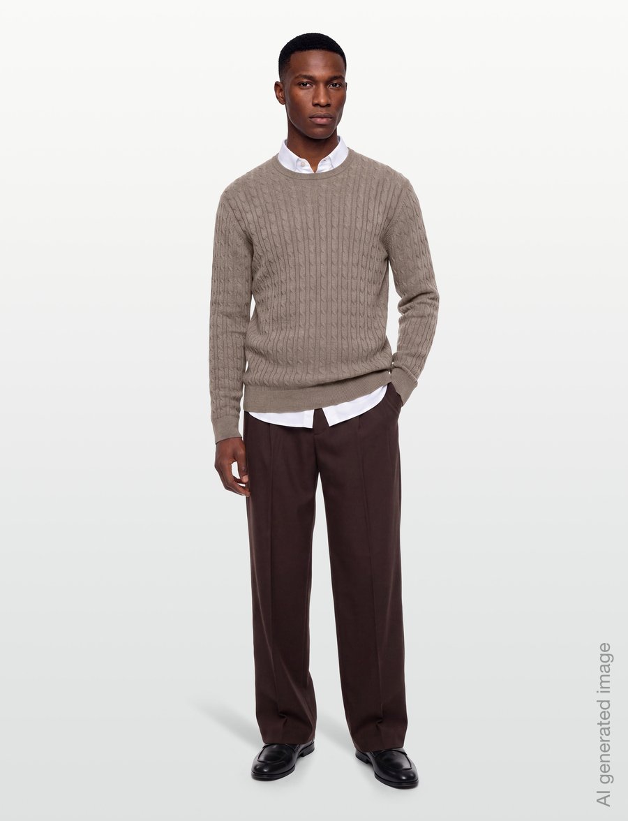 Bruun & Stengade - BS Guizchou Regular Fit Knitwear - rundhals - brown - 0
