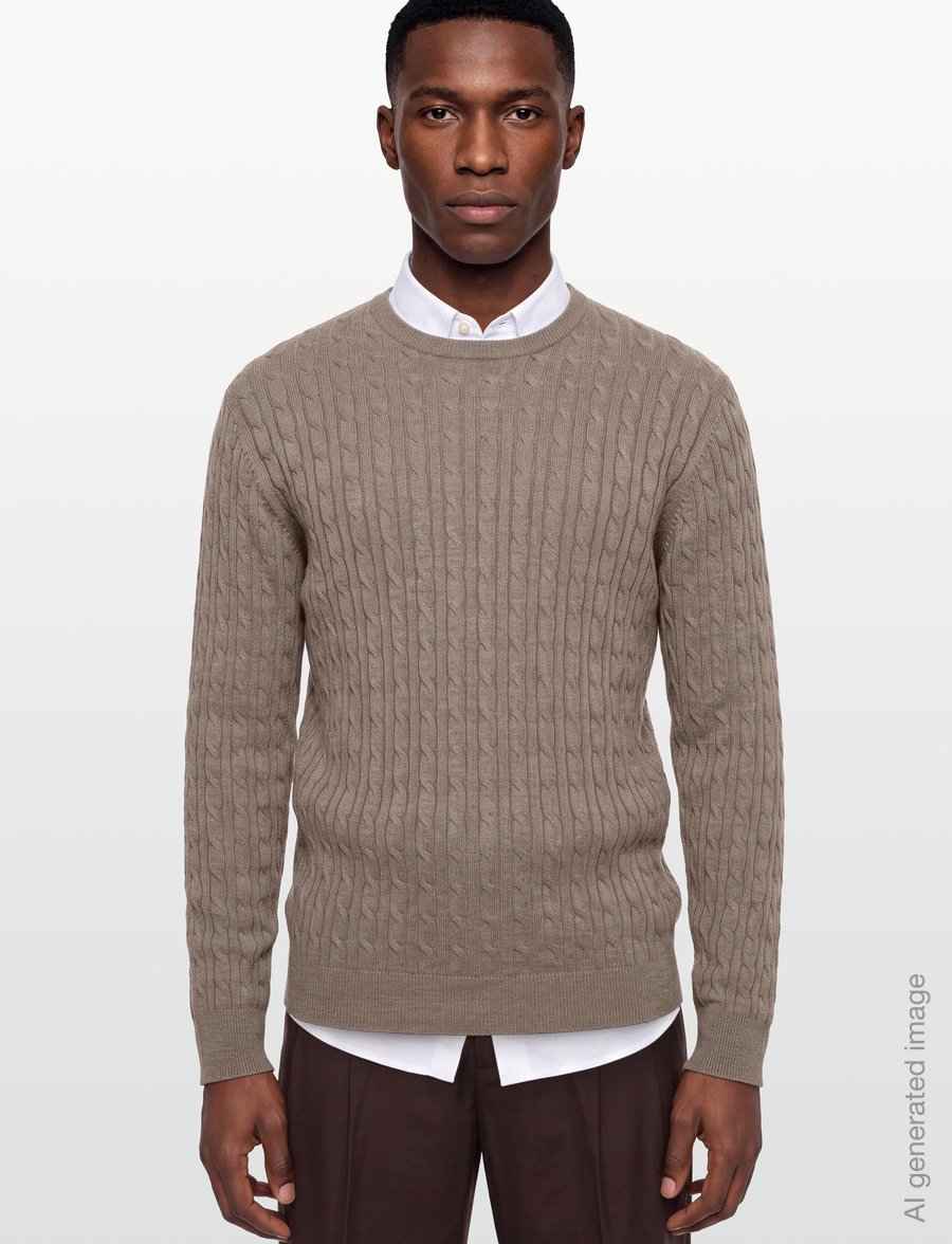 Bruun & Stengade - BS Guizchou Regular Fit Knitwear - rundhals - brown - 3