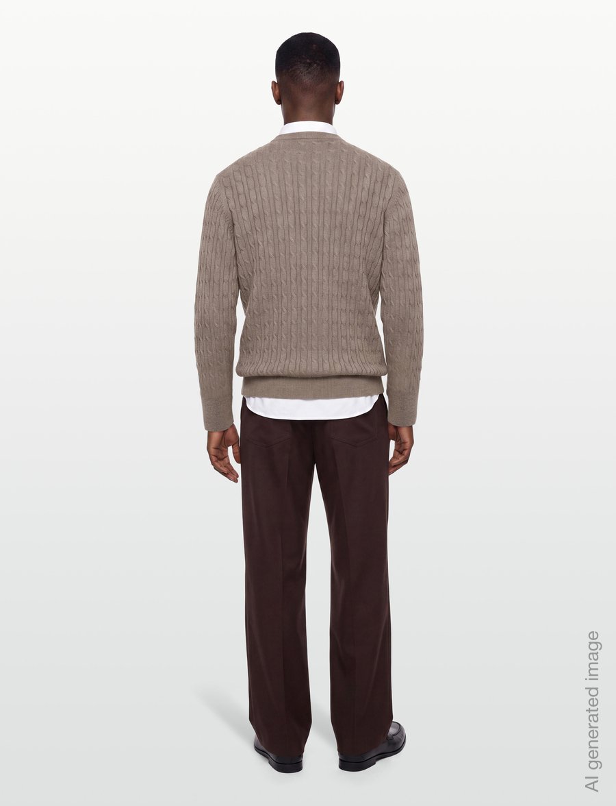 Bruun & Stengade - BS Guizchou Regular Fit Knitwear - rundhals - brown - 4