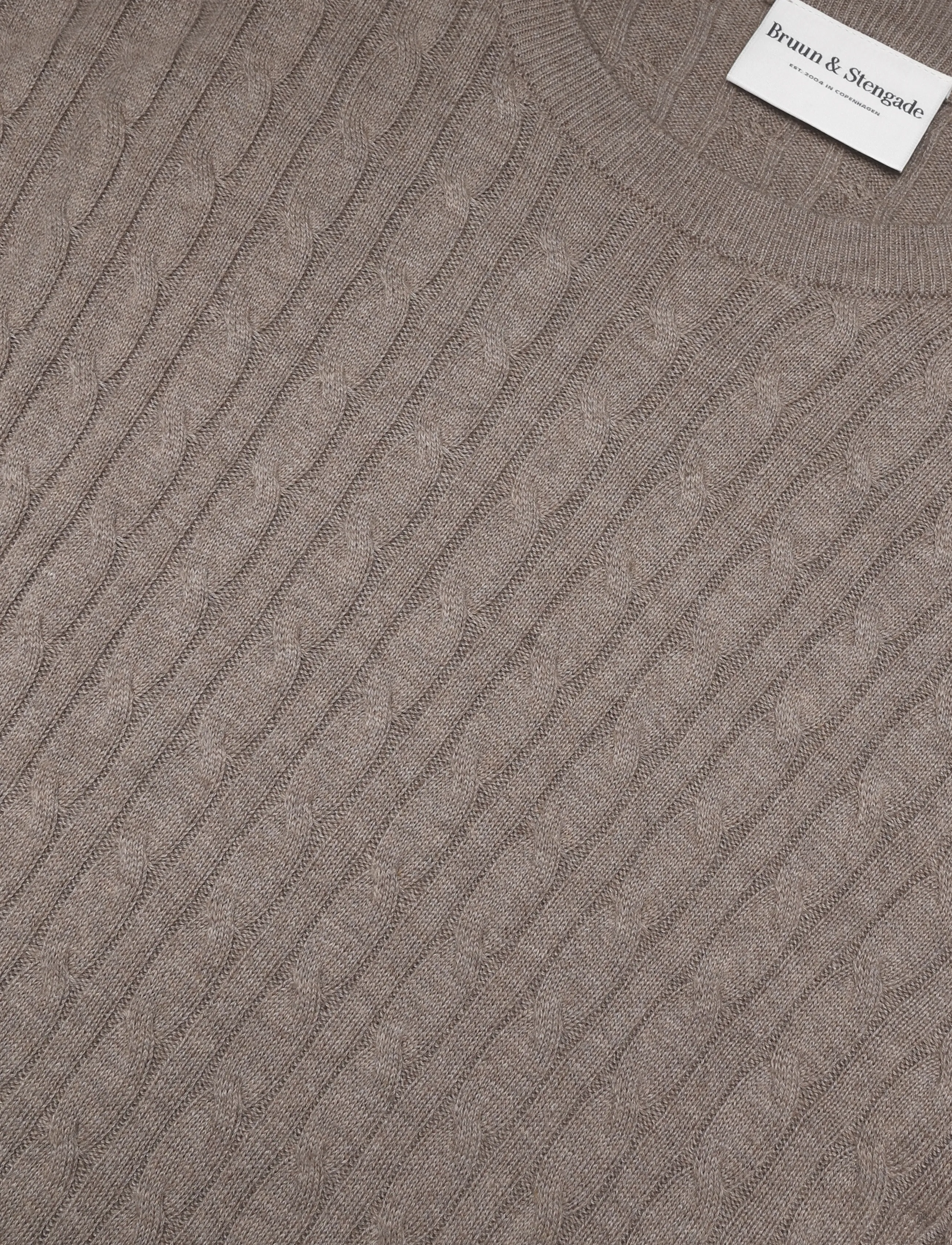 Bruun & Stengade - BS Guizchou Regular Fit Knitwear - rundhals - brown - 2