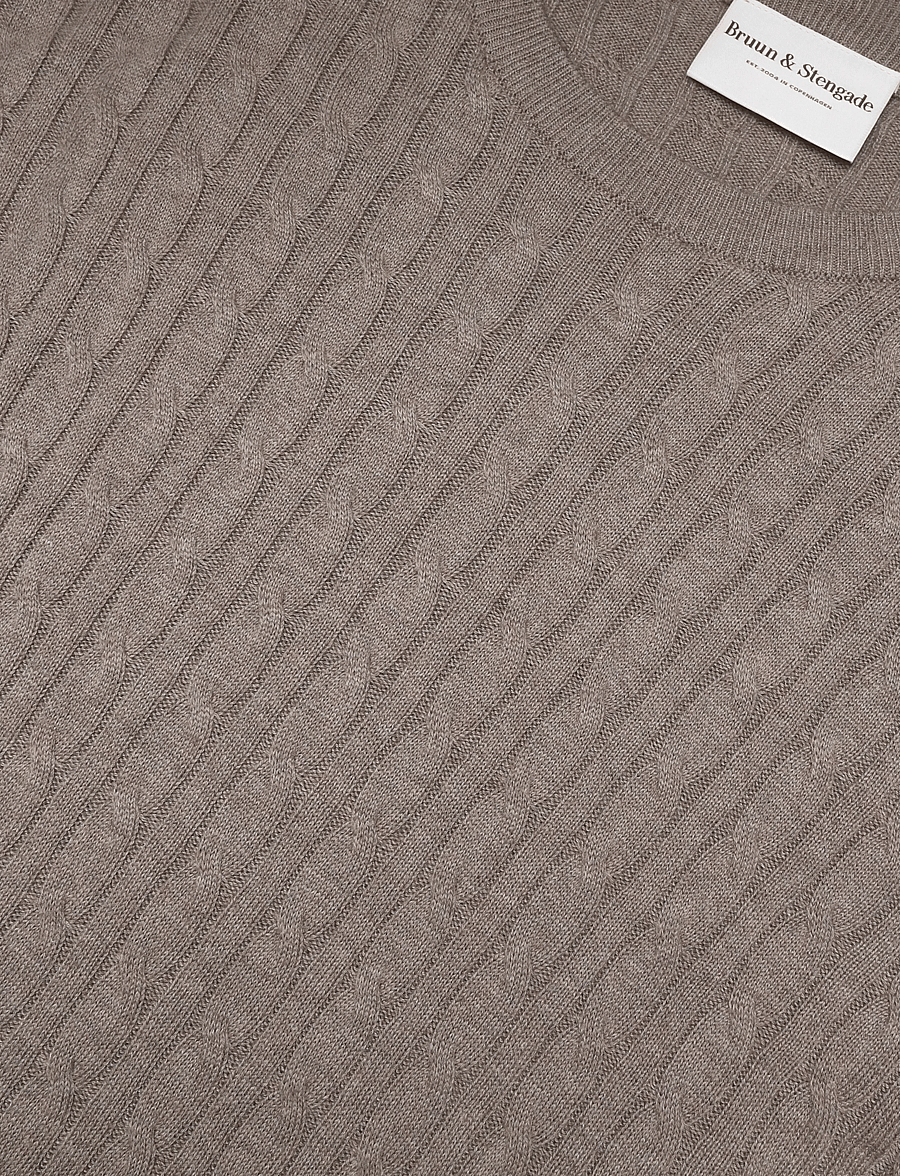 Bruun & Stengade - BS Guizchou Regular Fit Knitwear - rundhals - brown - 2