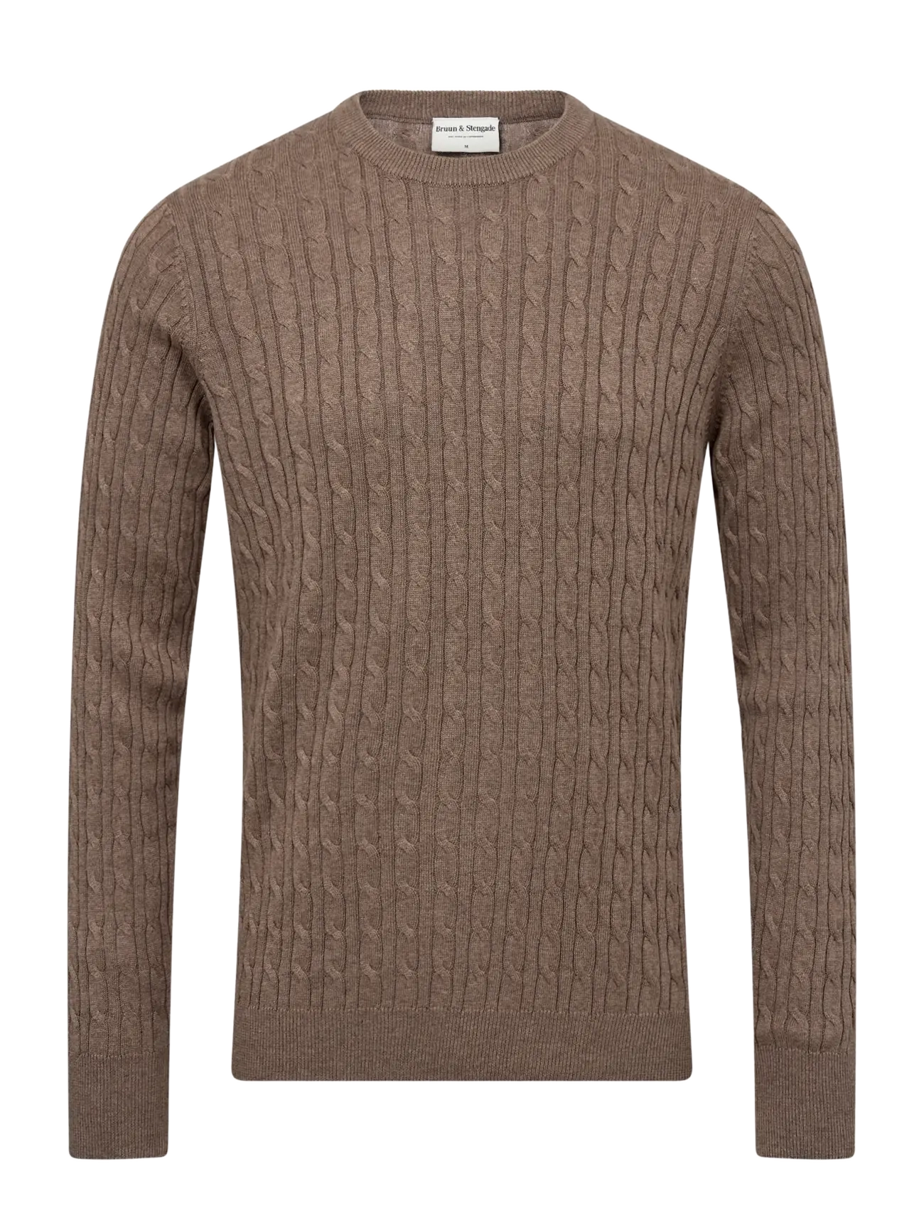 Bruun & Stengade BS Guizchou Regular Fit Knitwear - Rundhals - FOREST / brown