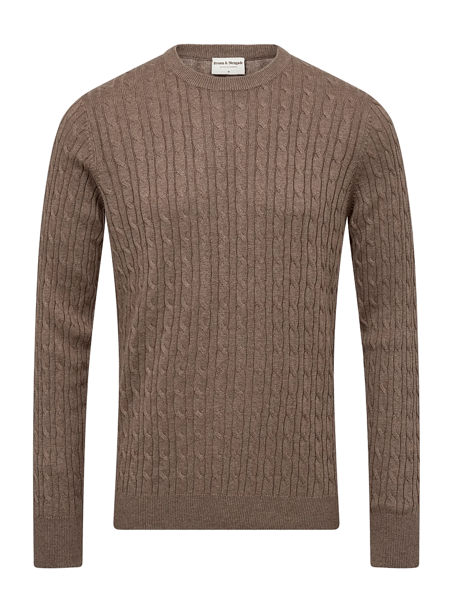 Bruun & Stengade - BS Guizchou Regular Fit Knitwear - rund hals - forest - 0