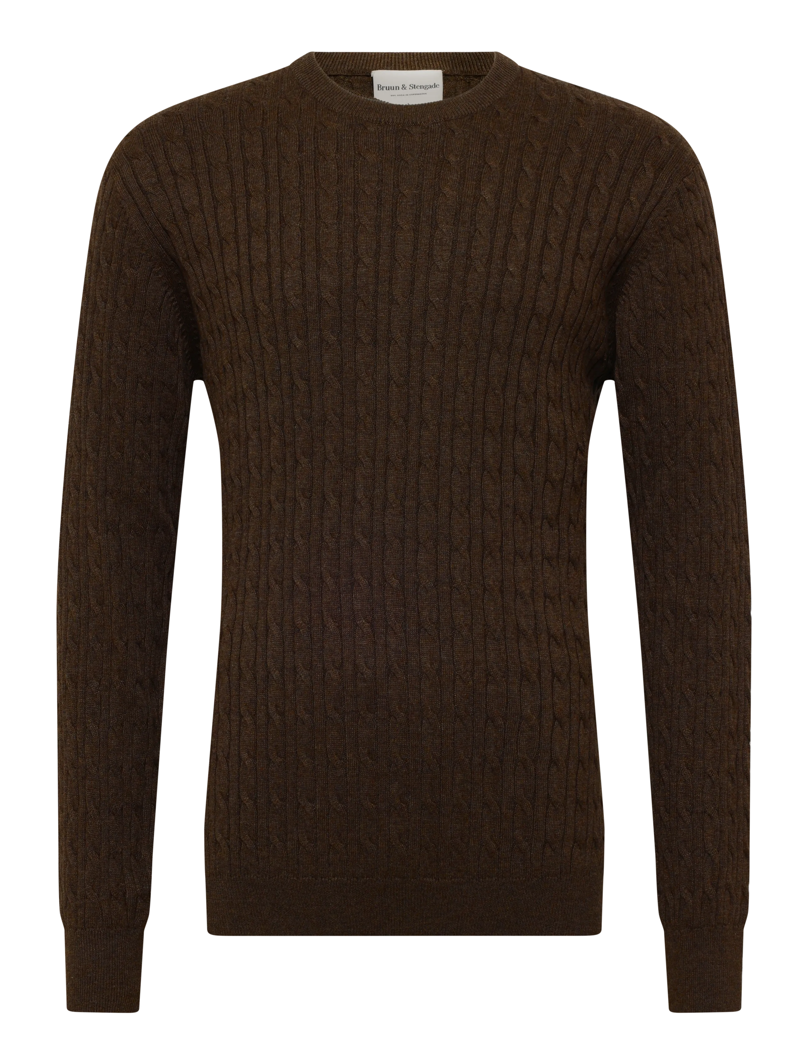 Bruun & Stengade - BS Guizchou Regular Fit Knitwear - rundhalsad - forest - 0