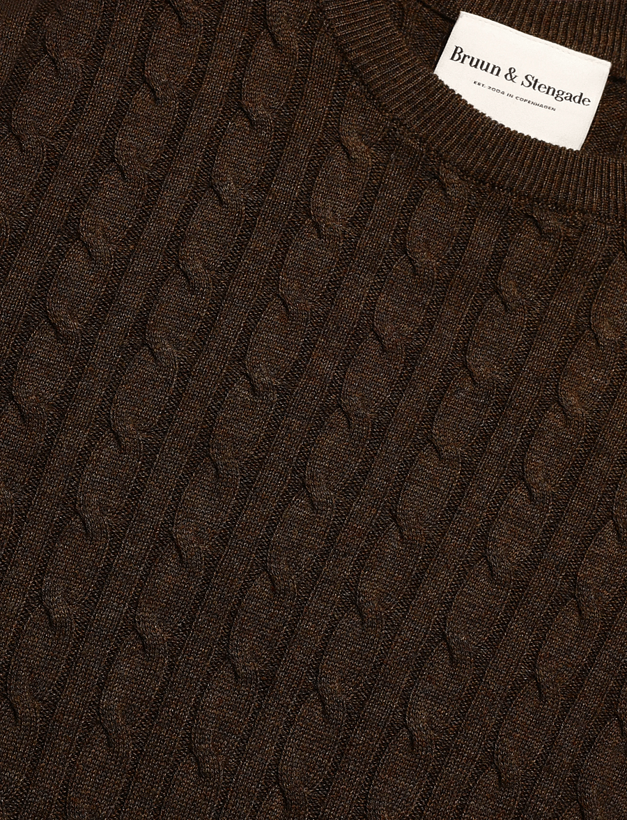 Bruun & Stengade - BS Guizchou Regular Fit Knitwear - rundhalsad - forest - 2