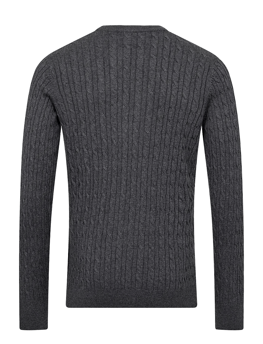 Bruun & Stengade - BS Guizchou Regular Fit Knitwear - rundhalsad - grey - 1
