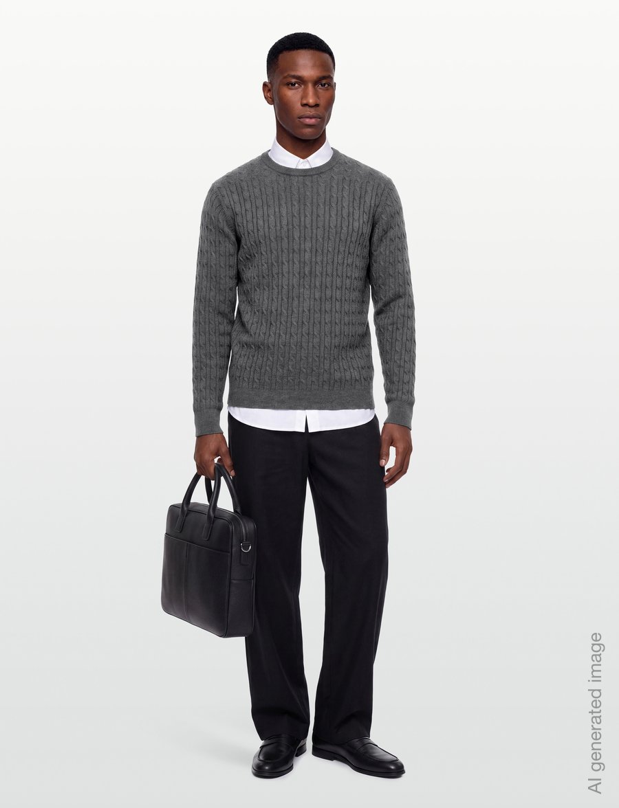 Bruun & Stengade - BS Guizchou Regular Fit Knitwear - rundhals - grey - 0