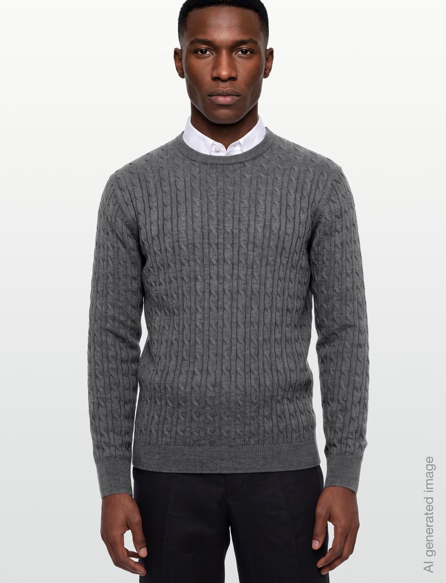 Bruun & Stengade - BS Guizchou Regular Fit Knitwear - rundhals - grey - 3