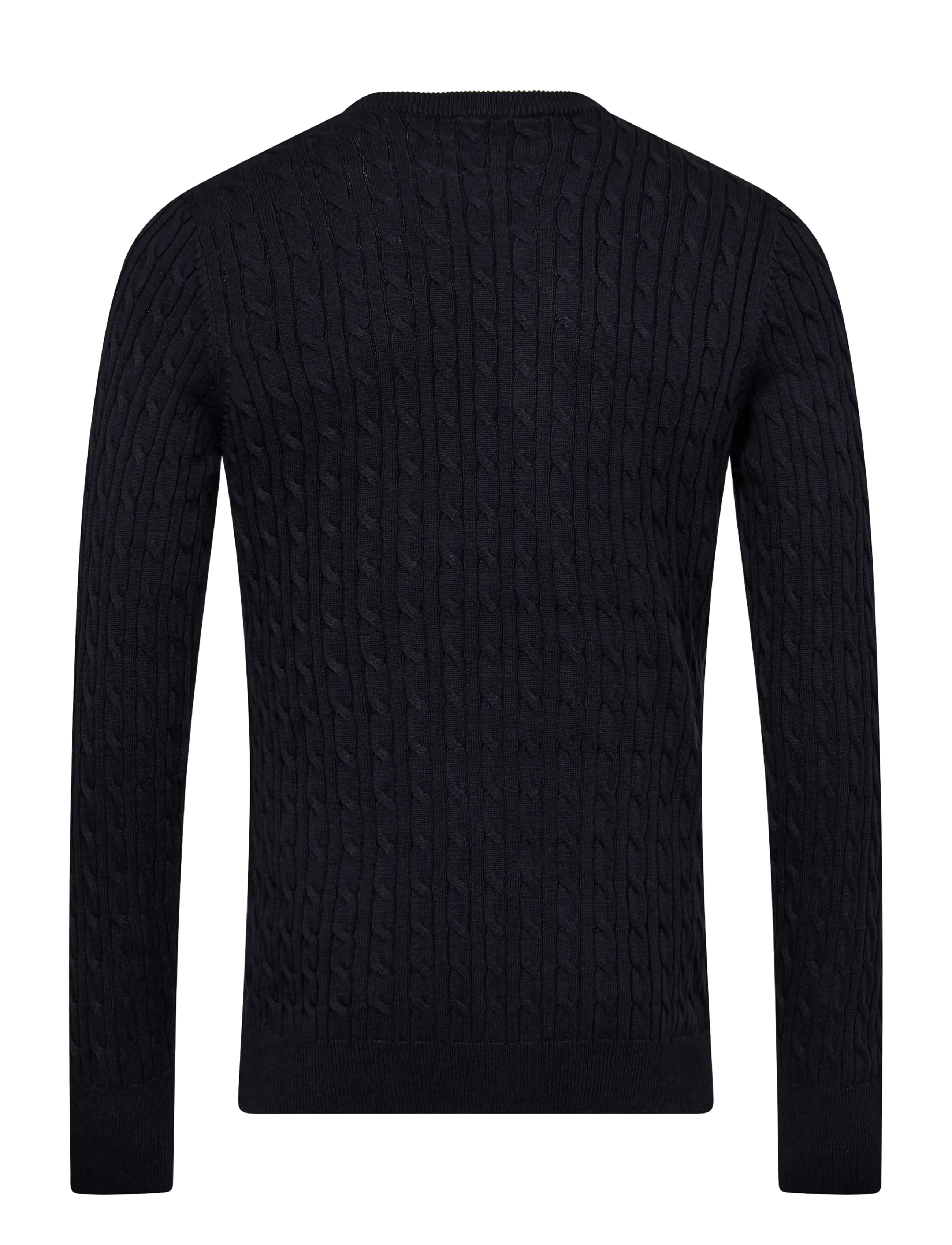 Bruun & Stengade - BS Guizchou Regular Fit Knitwear - rundhalsad - navy - 1