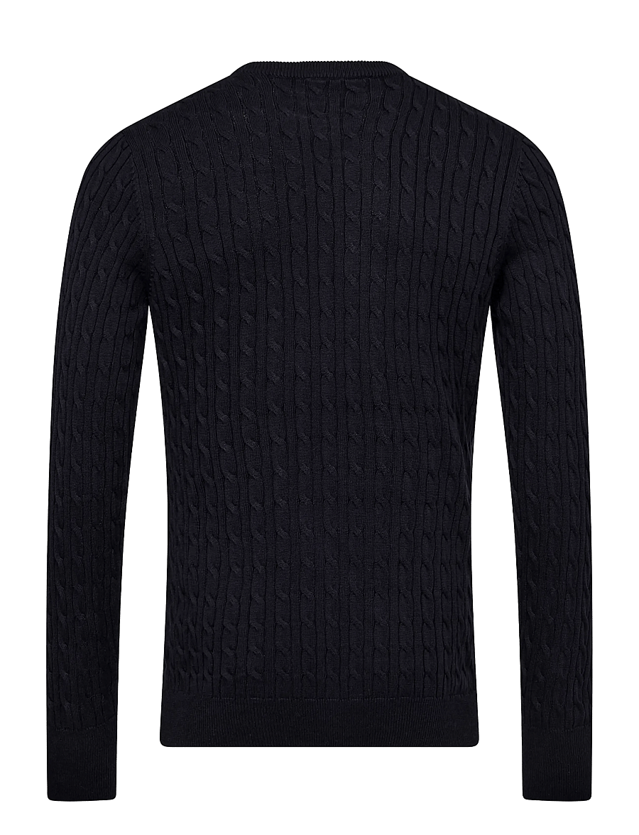 Bruun & Stengade - BS Guizchou Regular Fit Knitwear - rundhalsad - navy - 1