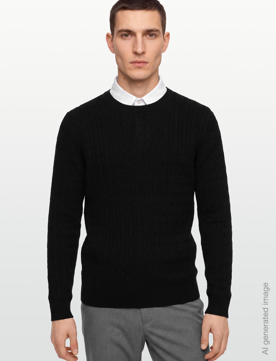 Bruun & Stengade - BS Guizchou Regular Fit Knitwear - rundhals - navy - 3