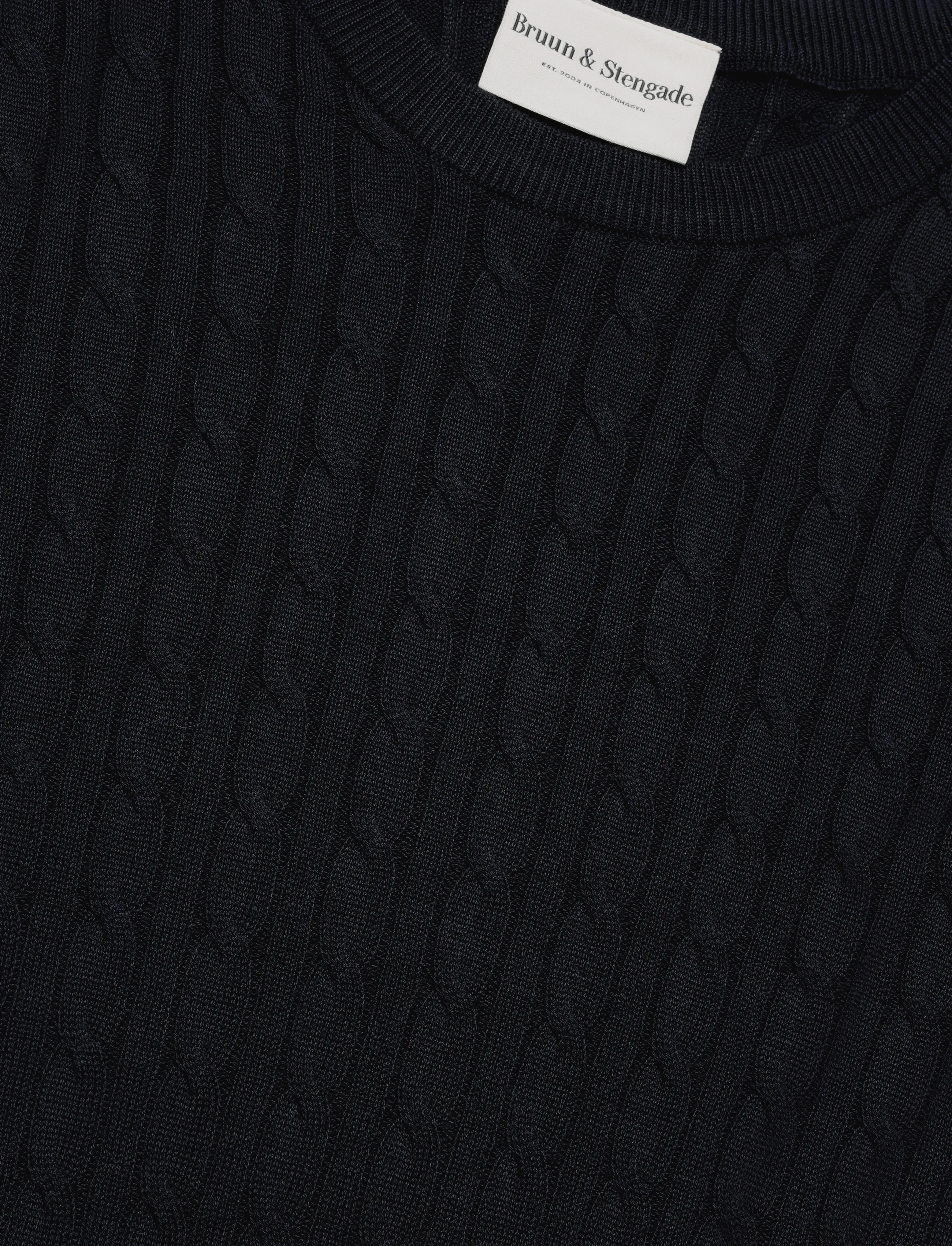 Bruun & Stengade - BS Guizchou Regular Fit Knitwear - rundhals - navy - 2