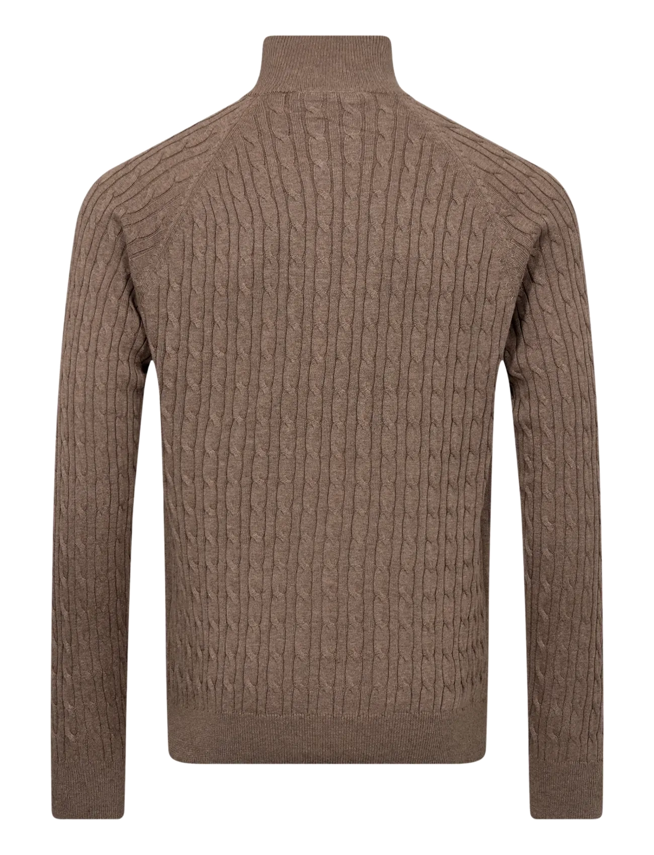 Bruun & Stengade - BS Simbel Regular Fit Knitwear - halfzip strik - brown - 1