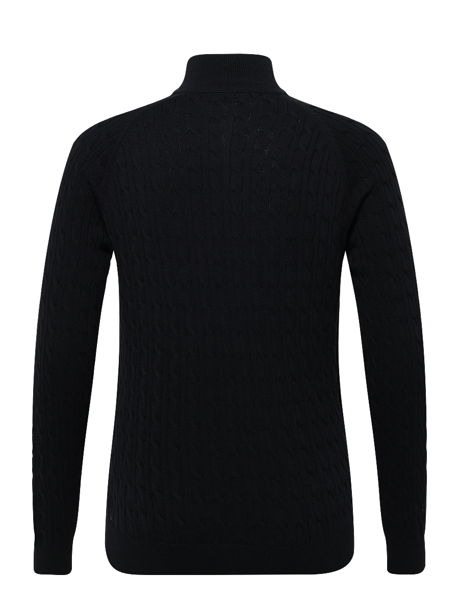 Bruun & Stengade - BS Simbel Regular Fit Knitwear - half zip jumpers - navy - 2