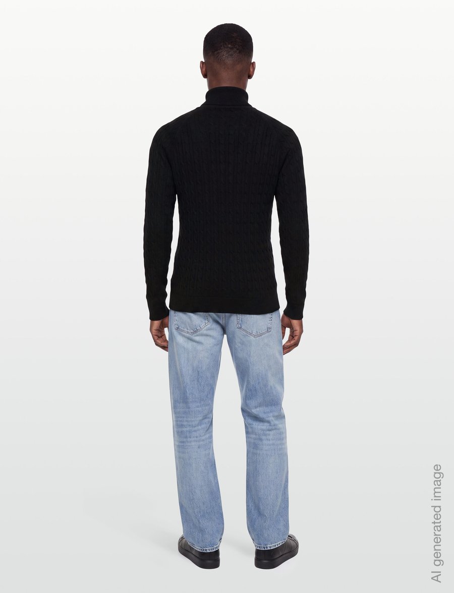 Bruun & Stengade - BS Simbel Regular Fit Knitwear - half zip jumpers - navy - 4