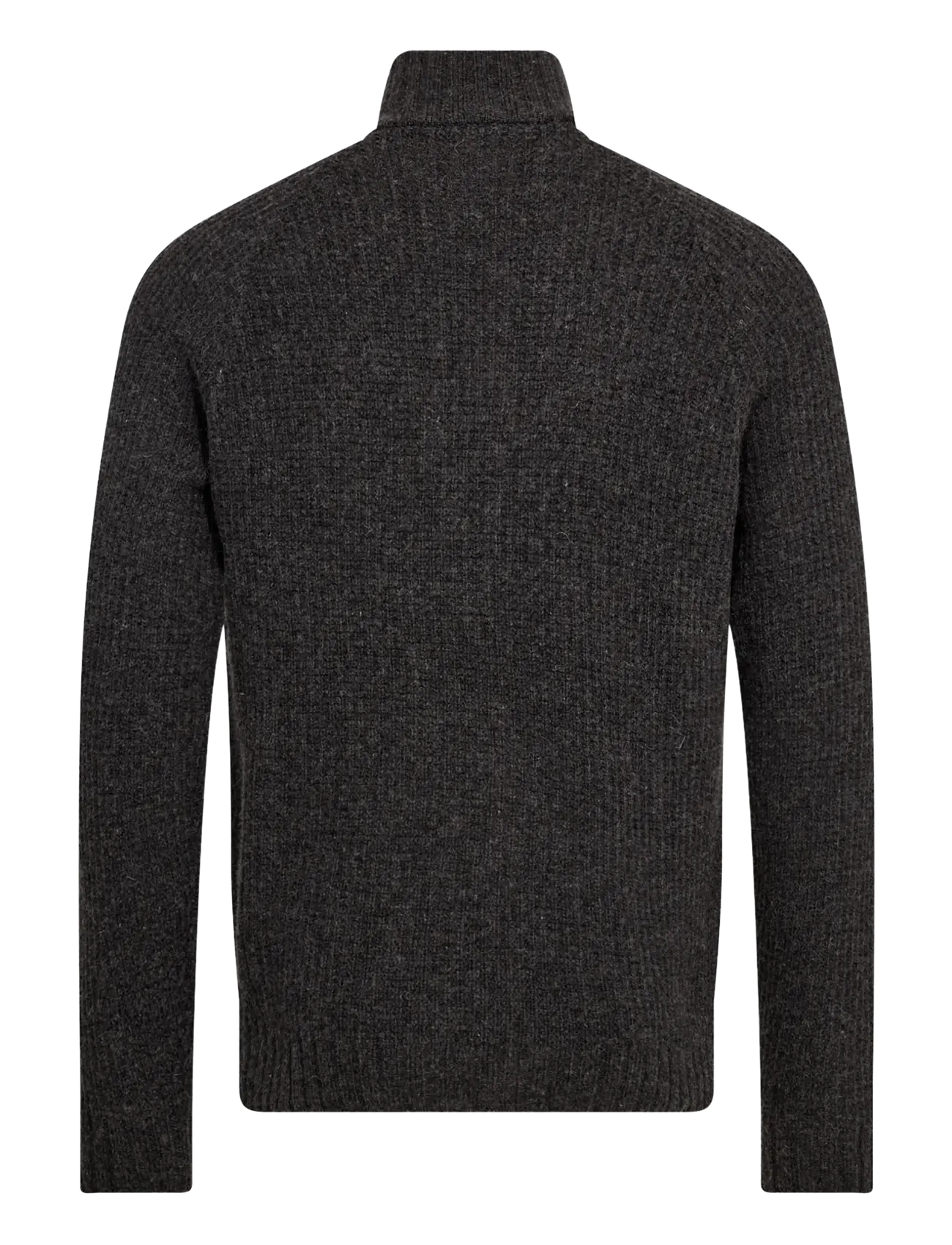 Bruun & Stengade - BS Svalbard Regular Fit Knitwear - half zip jumpers - dark grey - 2