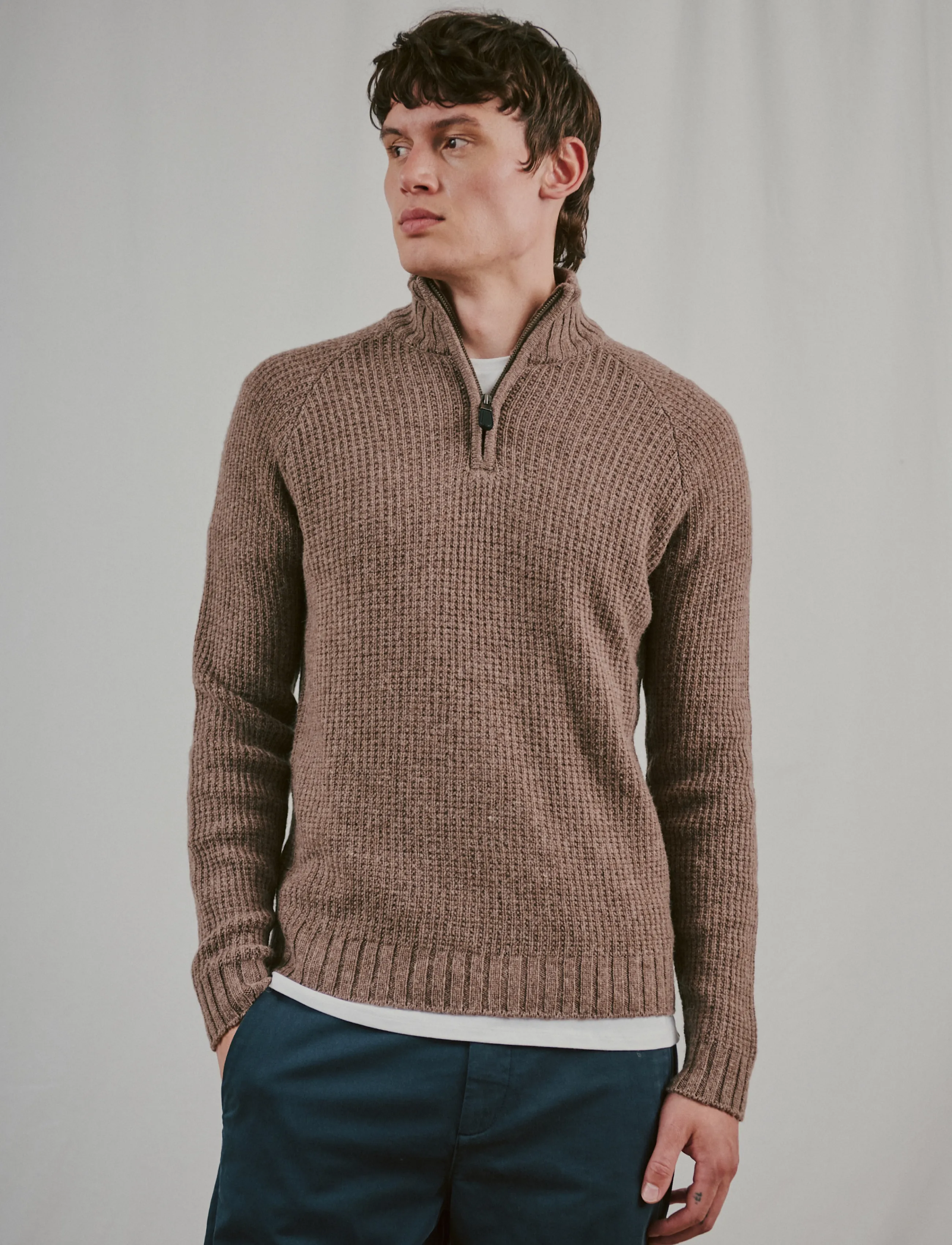 Bruun & Stengade BS Svalbard Regular Fit Knitwear - Kollektioner - MINK / brown