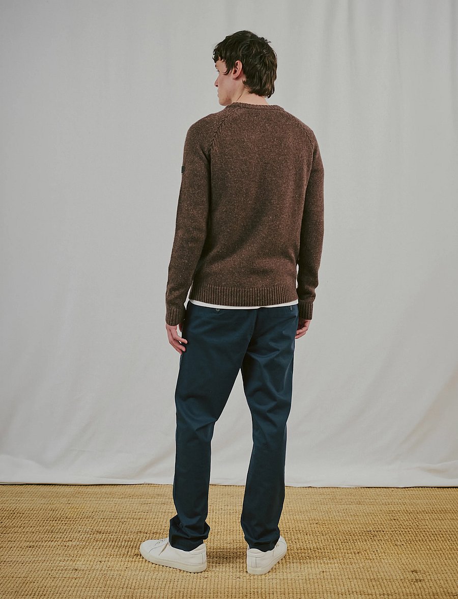Bruun & Stengade - BS Punta Regular Fit Knitwear - round necks - forest - 0