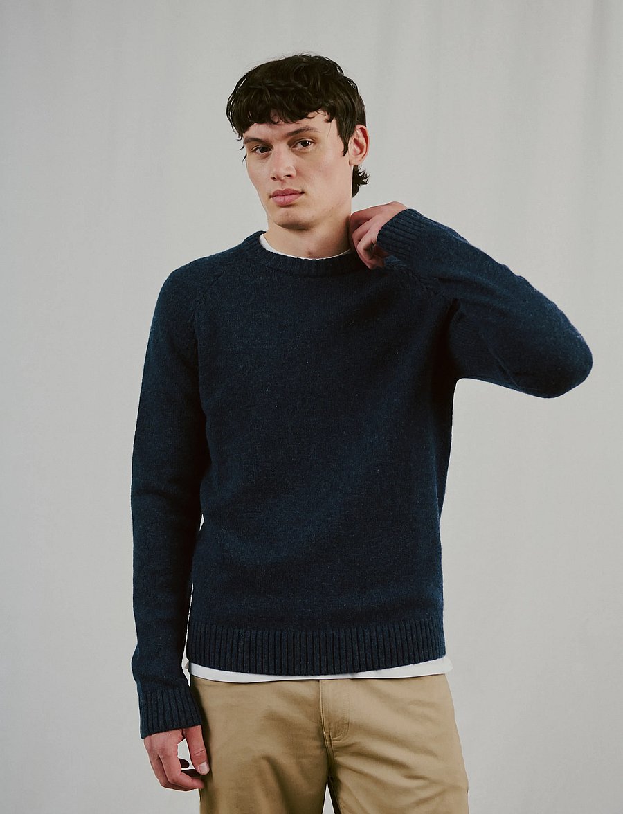 Bruun & Stengade - BS Punta Regular Fit Knitwear - round necks - grey - 0