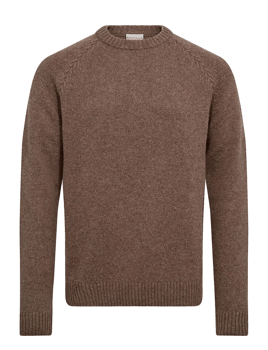 Bruun & Stengade - BS Punta Regular Fit Knitwear - rundhals - mink - 1