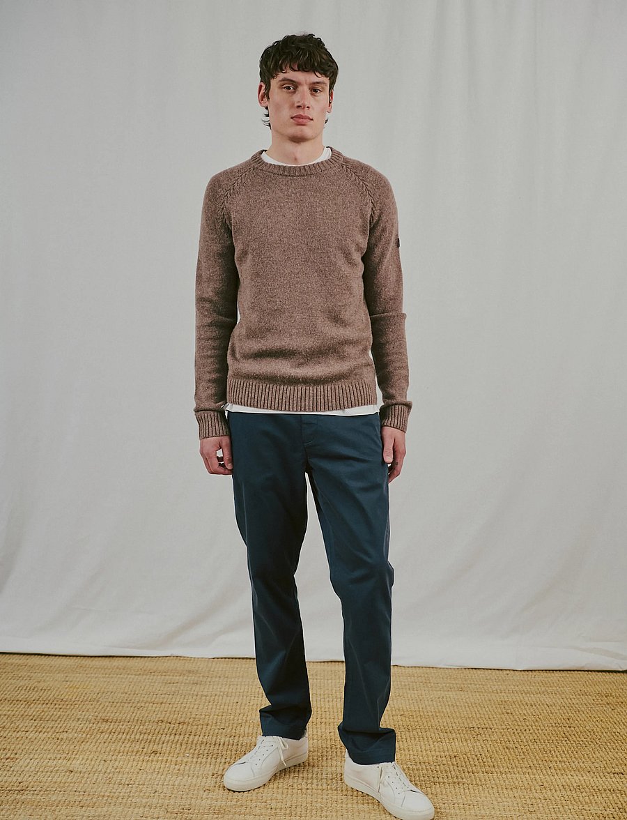 Bruun & Stengade - BS Punta Regular Fit Knitwear - rundhals - mink - 0