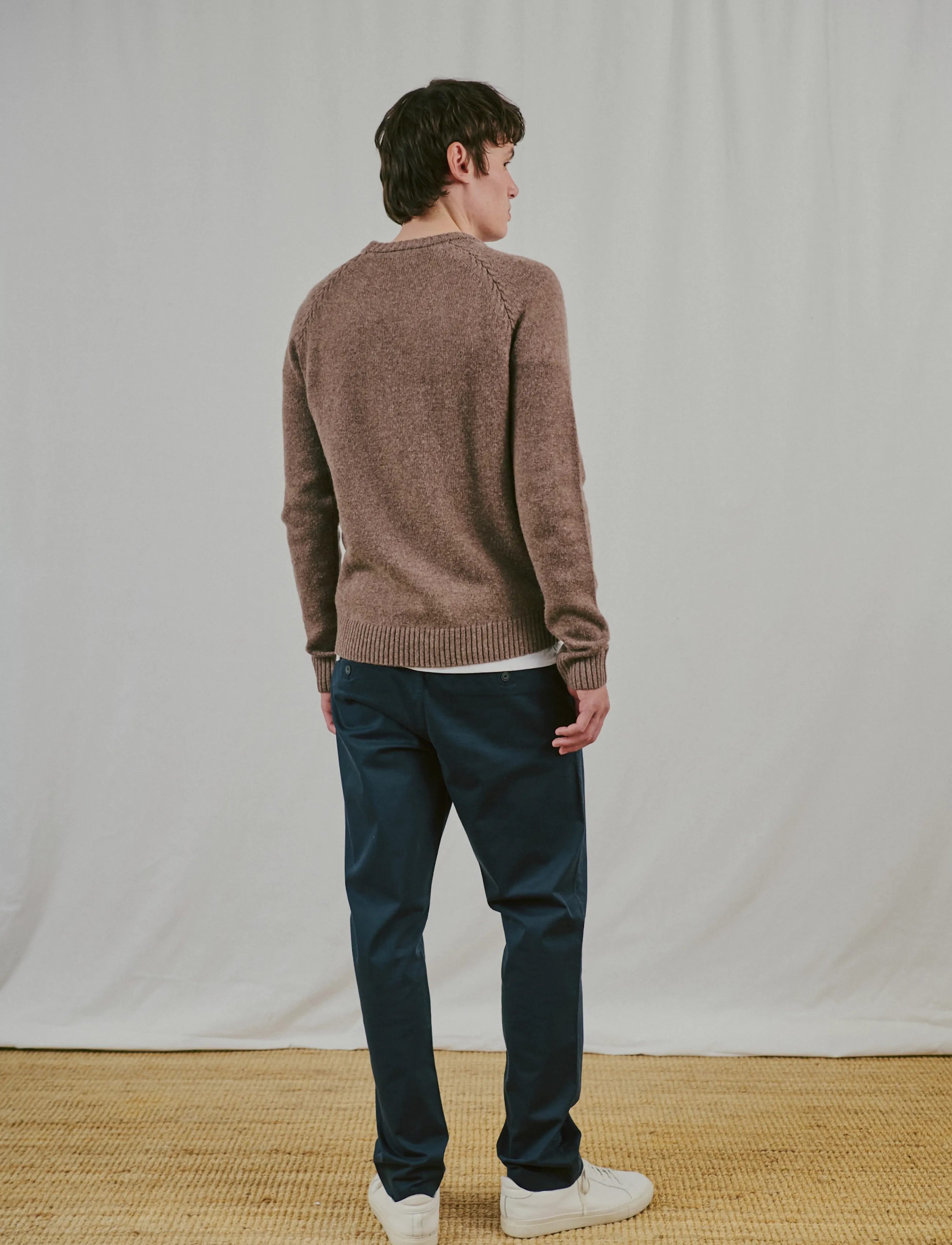Bruun & Stengade - BS Punta Regular Fit Knitwear - rund hals - mink - 3