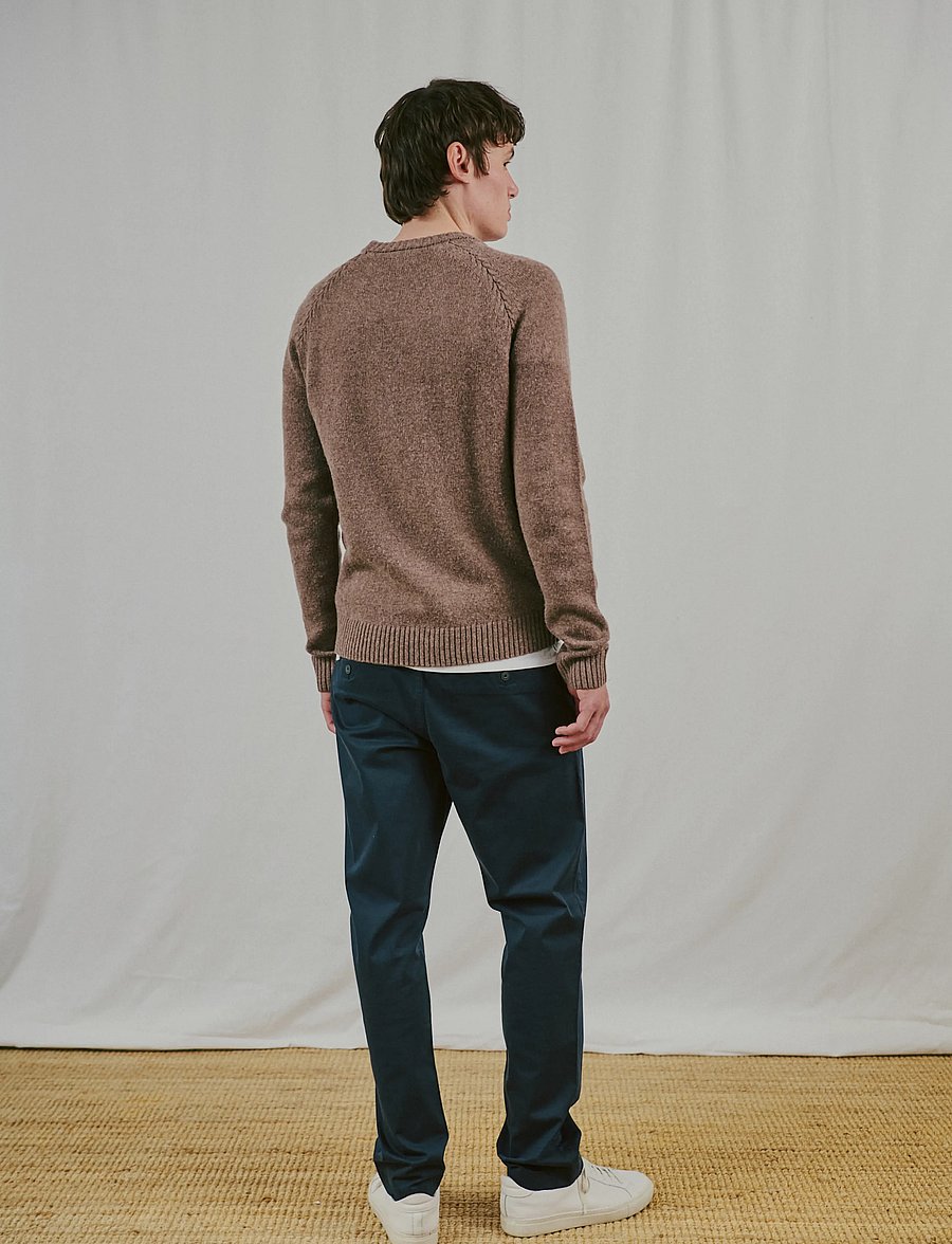 Bruun & Stengade - BS Punta Regular Fit Knitwear - rundhals - mink - 3