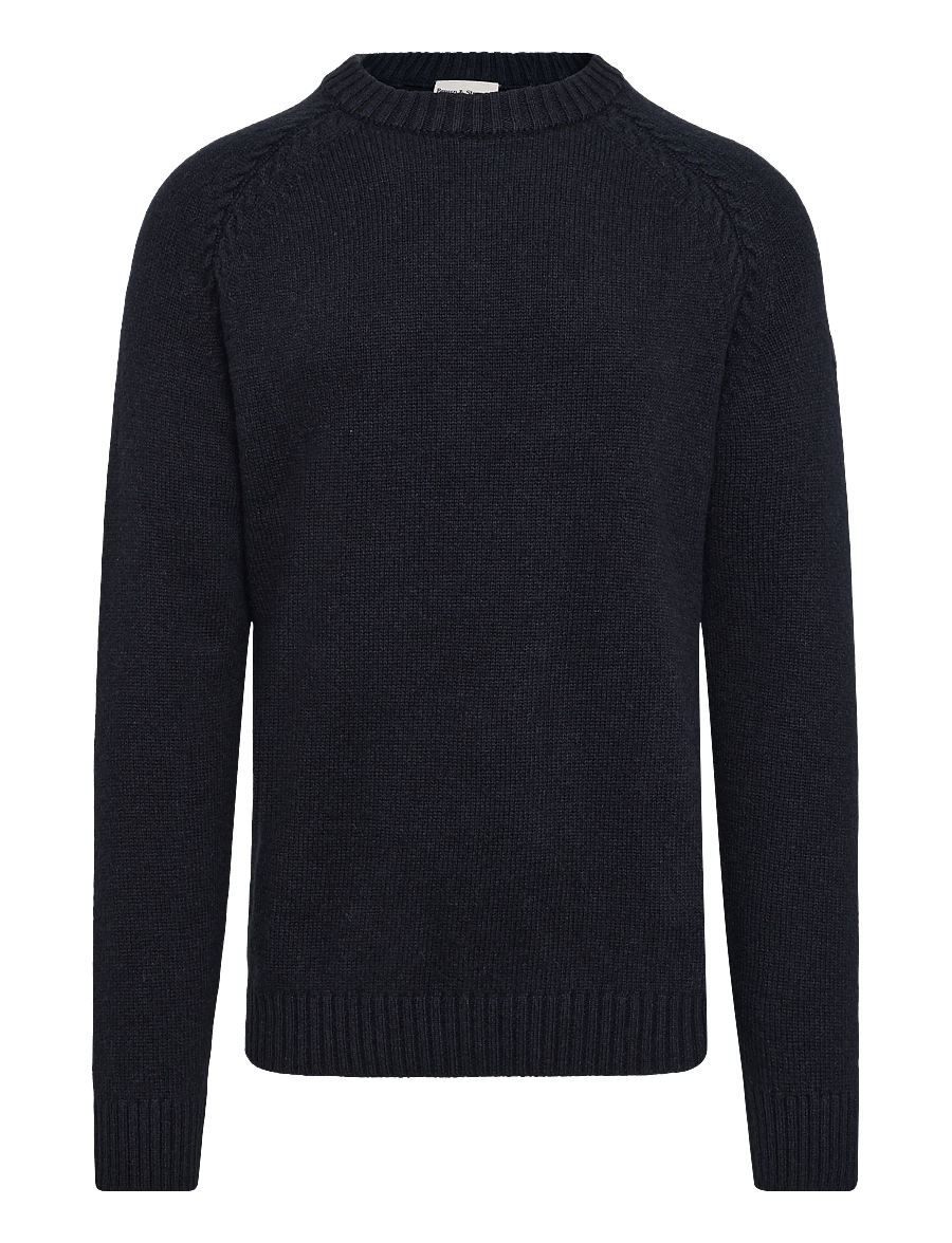Bruun & Stengade - BS Punta Regular Fit Knitwear - rundhals - navy - 1