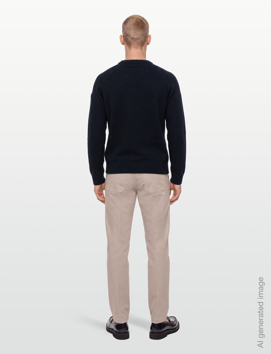 Bruun & Stengade - BS Punta Regular Fit Knitwear - rundhals - navy - 4