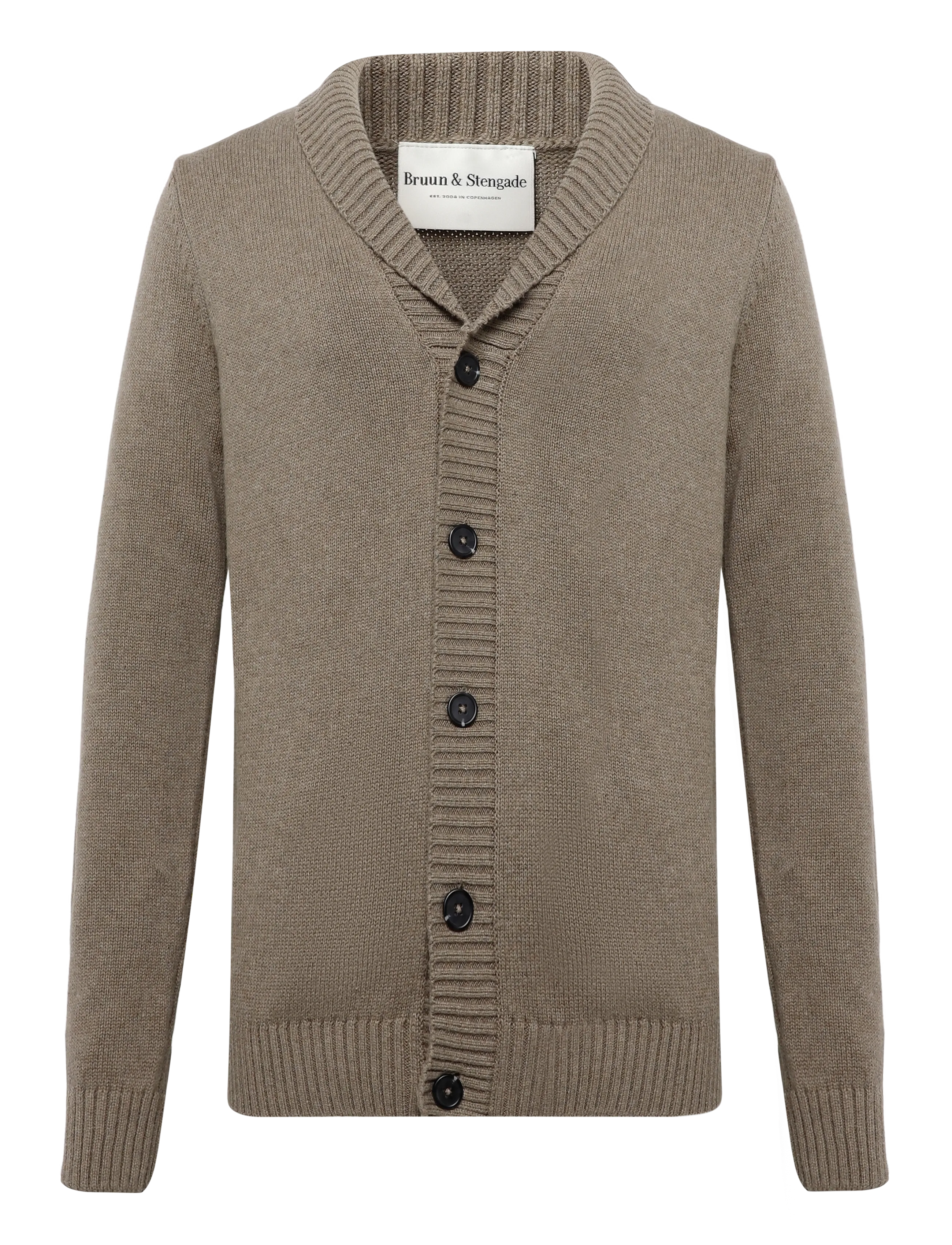 Bruun & Stengade BS Bjarte Regular Fit Knitwear - Strik - BROWN / brown