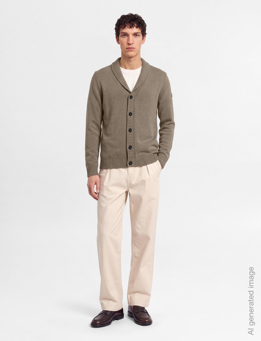 Bruun & Stengade - BS Bjarte Regular Fit Knitwear - kardiganid - brown - 0
