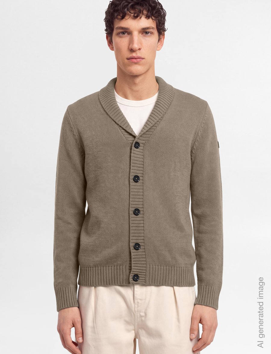 Bruun & Stengade - BS Bjarte Regular Fit Knitwear - kardiganid - brown - 3