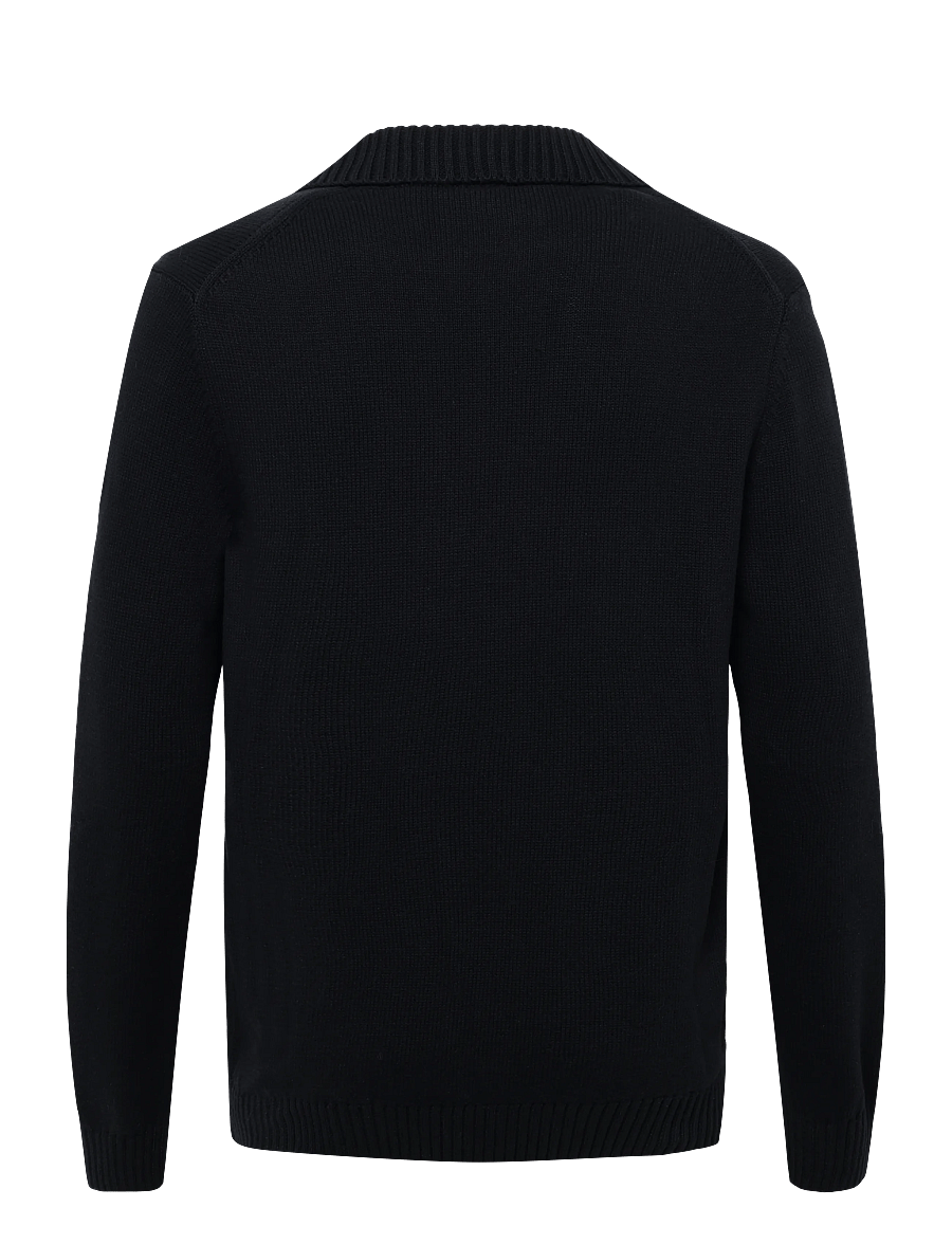 Bruun & Stengade - BS Bjarte Regular Fit Knitwear - strickjacken - navy - 1