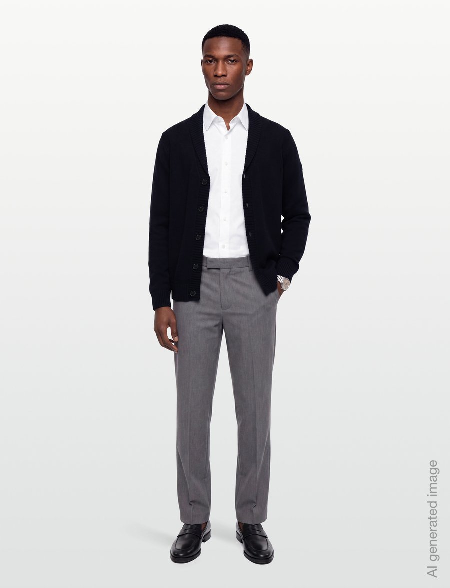 Bruun & Stengade - BS Bjarte Regular Fit Knitwear - koftor - navy - 0