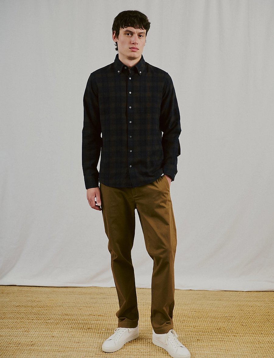 Bruun & Stengade - BS Mizan Regular Fit Chinos - chinos - khaki - 4