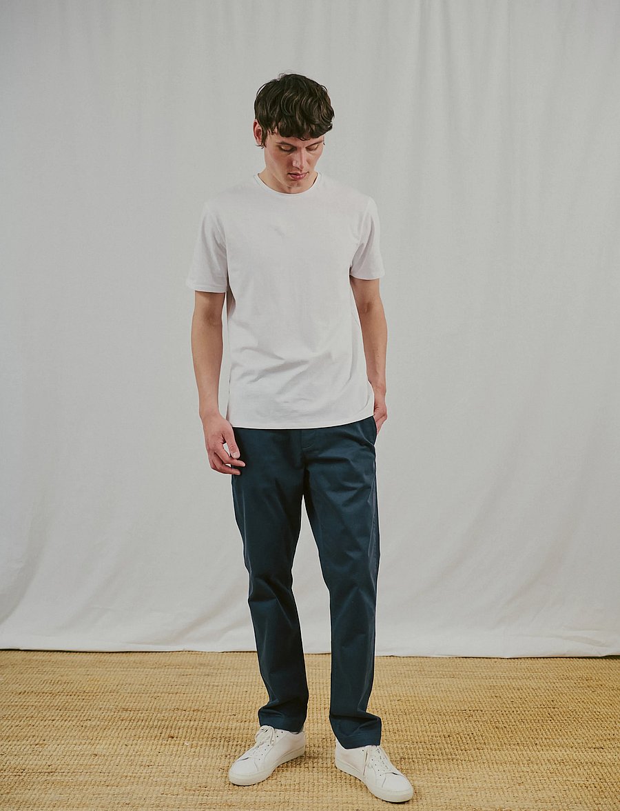 Bruun & Stengade - BS Mizan Regular Fit Chinos - chinos - navy - 4