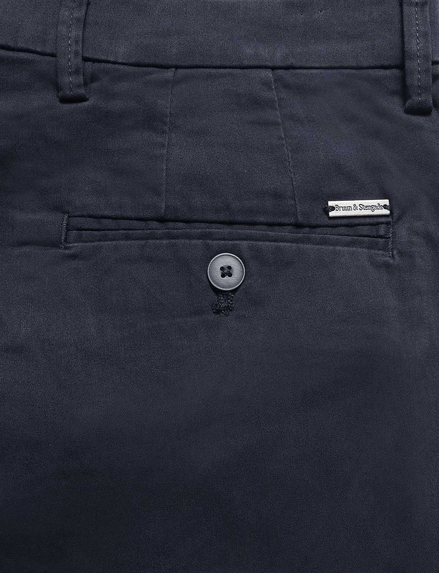 Bruun & Stengade - BS Mizan Regular Fit Chinos - chinos - navy - 5