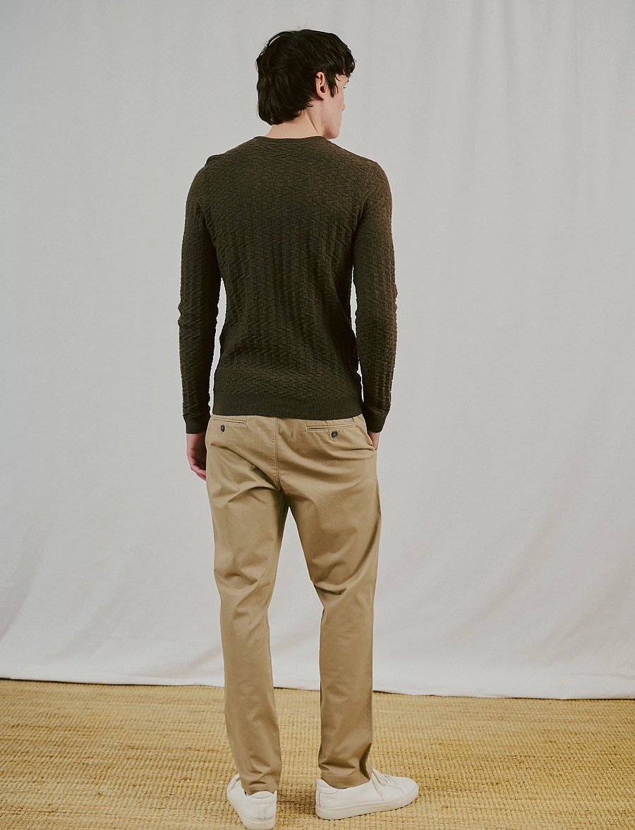 Bruun & Stengade - BS Mizan Regular Fit Chinos - chinos - sand - 1