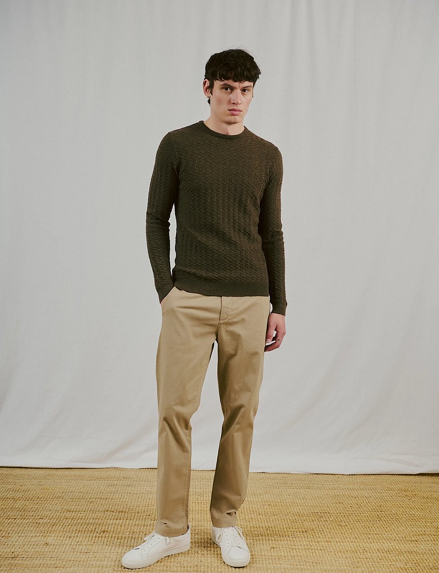 Bruun & Stengade - BS Mizan Regular Fit Chinos - chinos - sand - 0
