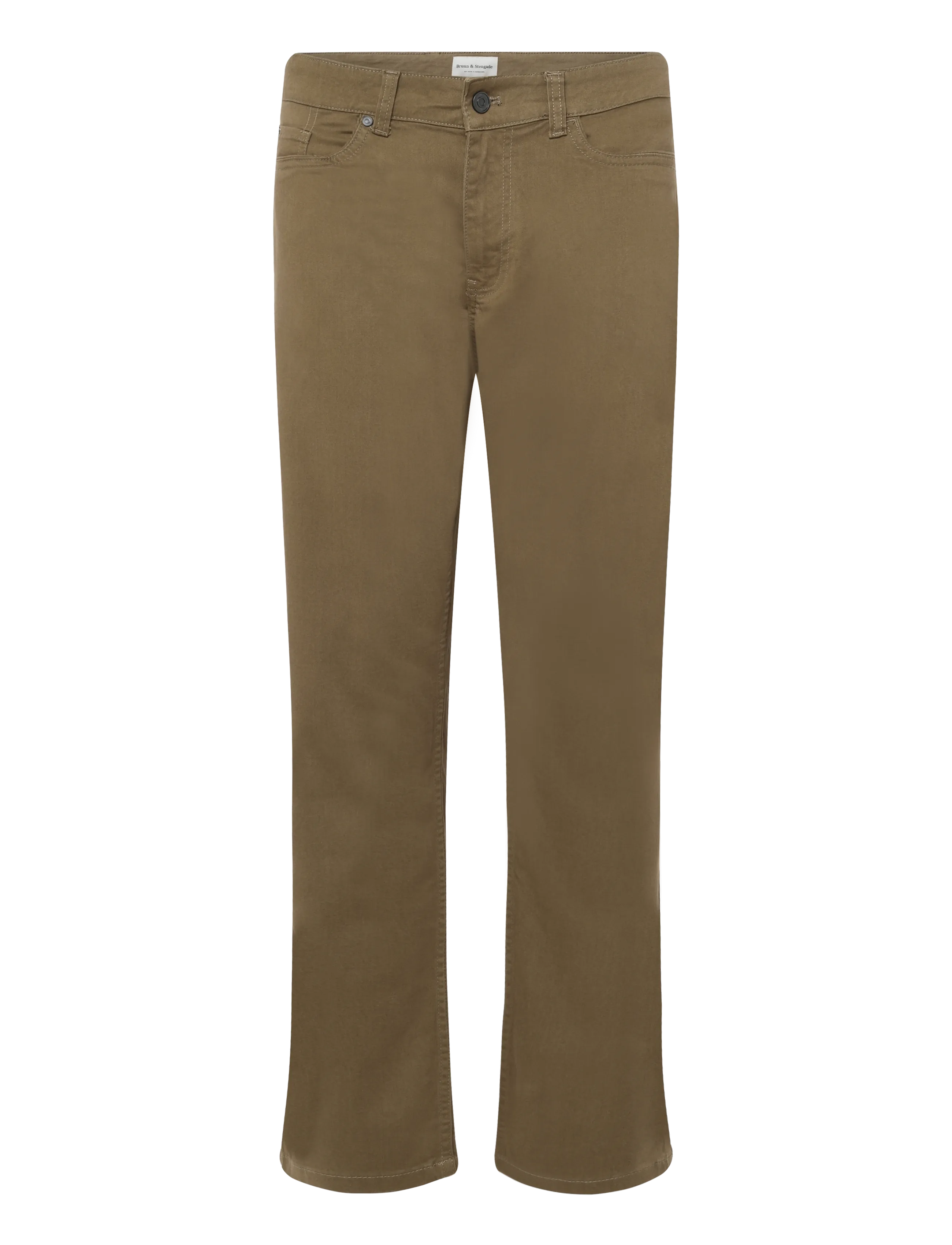 Bruun & Stengade - BS Albet Regular Fit Chinos - casual trousers - khaki - 1