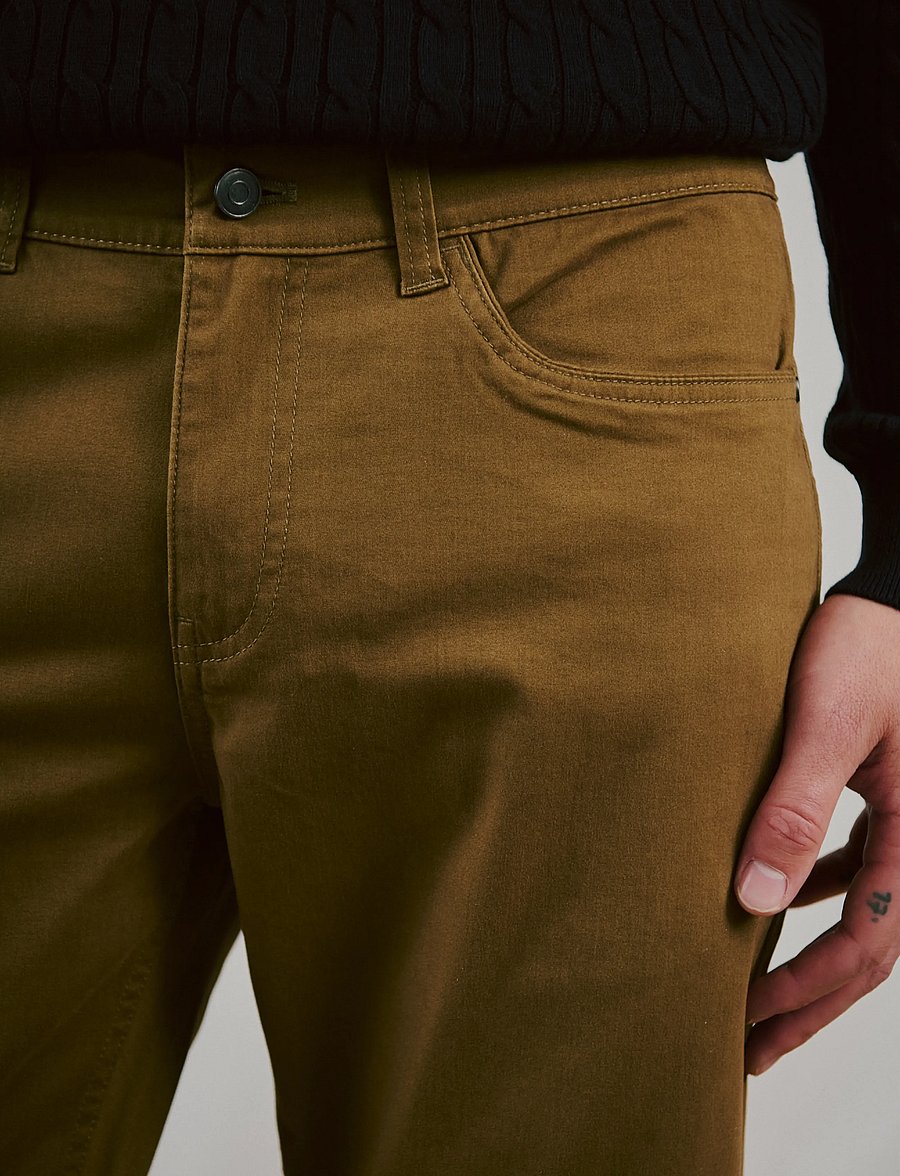 Bruun & Stengade - BS Albet Regular Fit Chinos - casual trousers - khaki - 3