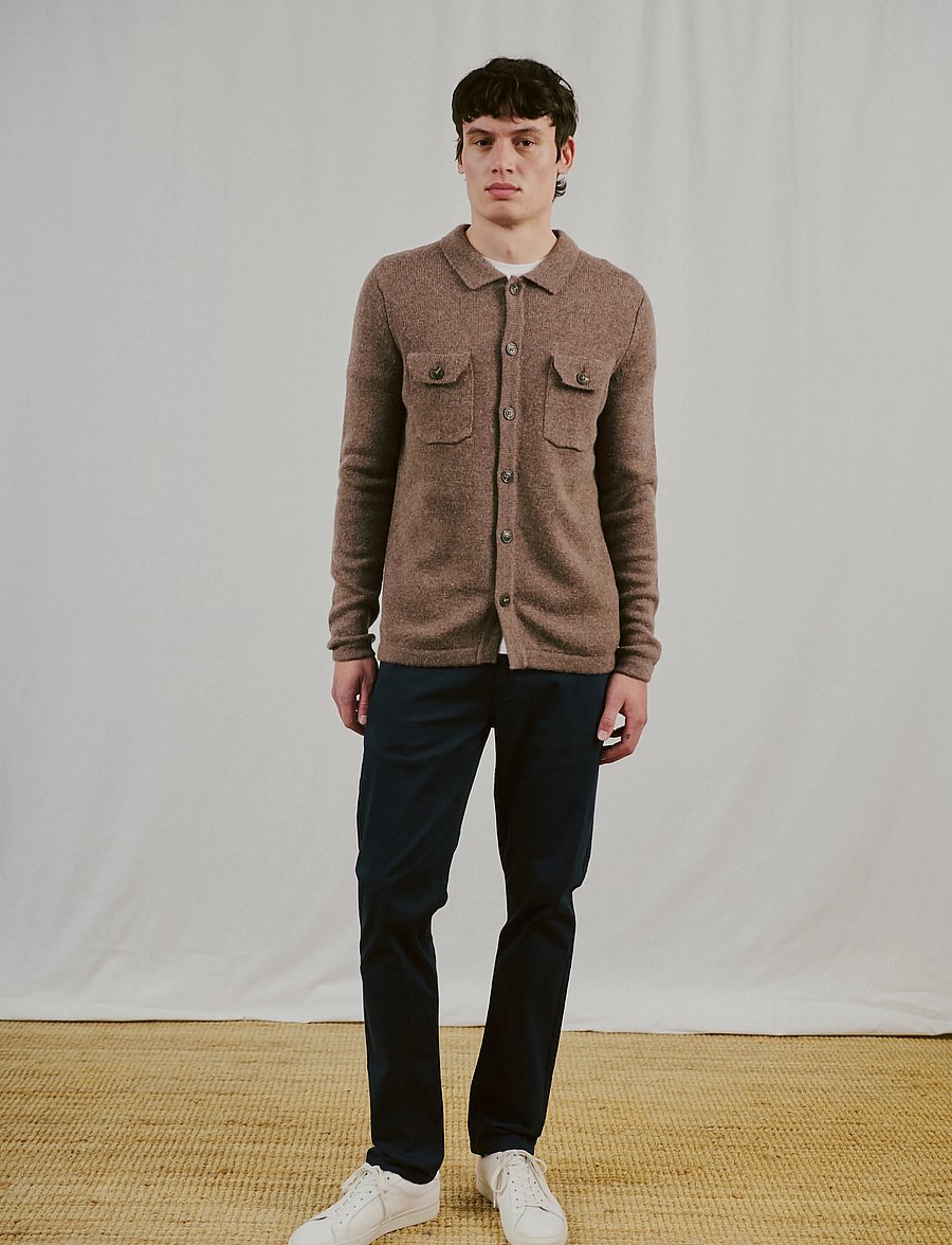Bruun & Stengade - BS Albet Regular Fit Chinos - vabaajapüksid - navy - 4