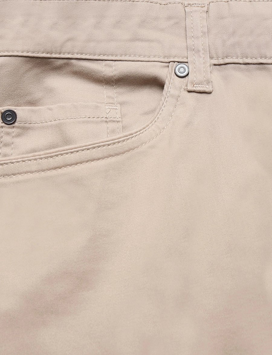 Bruun & Stengade - BS Albet Regular Fit Chinos - freizeithosen - sand - 5